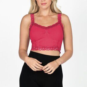 M. Rena Sexy Cropped Lace Bralette